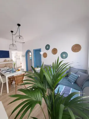 Zona de estar de Apartamento calandria confital con terraza próxima playa