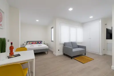 Cama o camas de una habitación en Retama Canteras Beach By CanariasGetaway