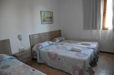 Cama o camas de una habitación en Pension Eva