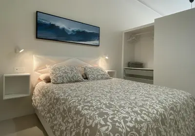 Cama o camas de una habitación en Salinetas Beach.