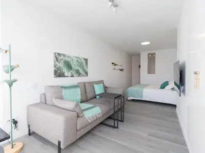 Zona de estar de Luxury Suite Over The Beach