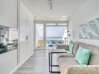 Zona de estar de Luxury Suite Over The Beach