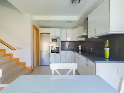 Una cocina o zona de cocina en Salobre private pool overlooking to the golf course- Pet friendly
