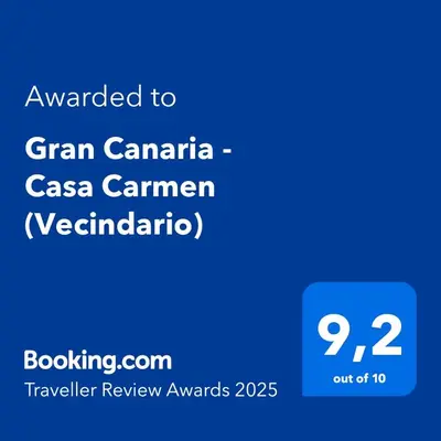 Certificado, premio, señal o documento que está expuesto en Gran Canaria - Casa Carmen (Vecindario)