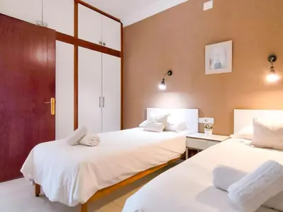 Cama o camas de una habitación en Beach Friendly Holiday Home