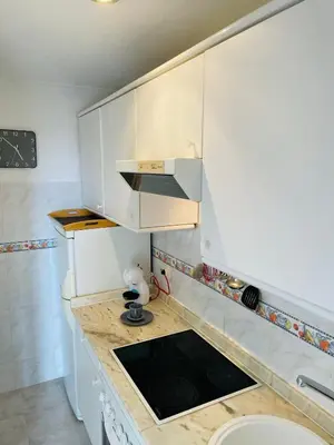 Una cocina o zona de cocina en MEERBLICK BEACH-APARTMENT Monte Rojo