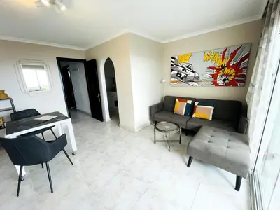 Zona de estar de MEERBLICK BEACH-APARTMENT Monte Rojo