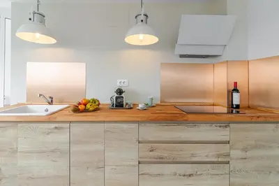 Una cocina o zona de cocina en Santa Brigida Window Suite