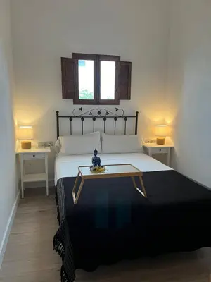 Cama o camas de una habitación en LAZURITE MASPALOMAS Apartamentos Sur Gran Canaria