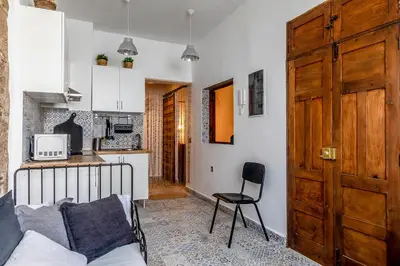 Una cocina o zona de cocina en LAZURITE MASPALOMAS Apartamentos Sur Gran Canaria