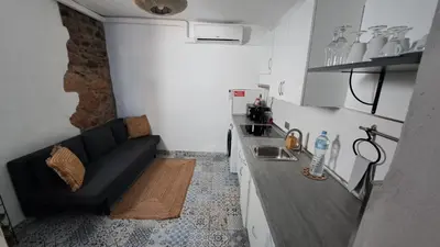 Una cocina o zona de cocina en LAZURITE MASPALOMAS Apartamentos Sur Gran Canaria