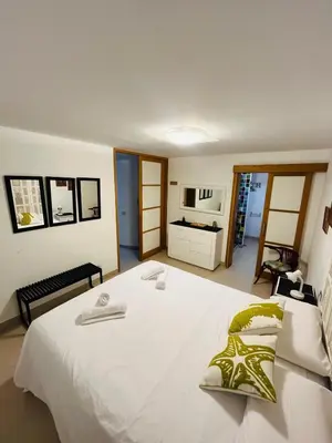 Cama o camas de una habitación en Vista de Mar