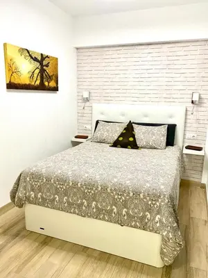 Cama o camas de una habitación en Apartamento Surfspot Las Palmas de Gran Canaria