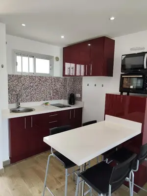 Una cocina o zona de cocina en Playa del Ingles D&M near Yumbo