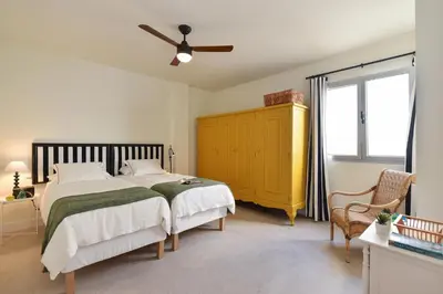 Cama o camas de una habitación en Beach Apartment La Terraza de Sofia by VillaGranCanaria