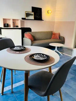 Zona de estar de Apartment Valentina - Little Venice, Puerto de Mogan
