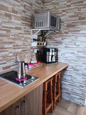Una cocina o zona de cocina en Casa Azul Mountain Retreat