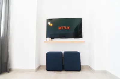 Una televisión o centro de entretenimiento en Casa Raquel