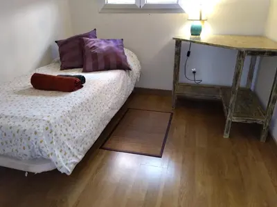 Cama o camas de una habitación en Sol y Mar