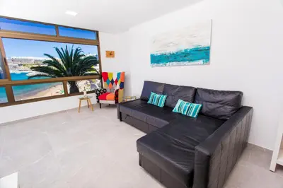 Zona de estar de New Patalavaca ocean views By CanariasGetaway