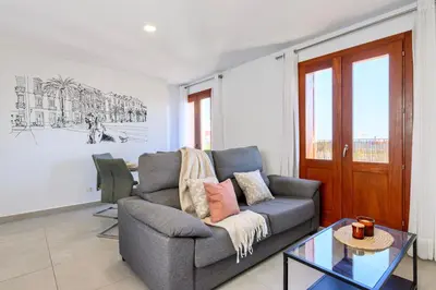 Zona de estar de Vegueta Rooftop Suites by Airnest