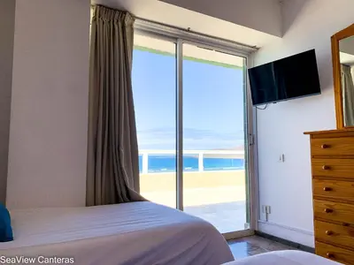 Cama o camas de una habitación en Seaview Canteras 56