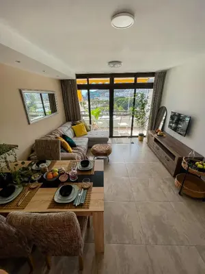Zona de estar de Rosa Amarilla Apartment