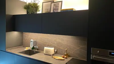 Una cocina o zona de cocina en the matter Meaningful apartments Laura