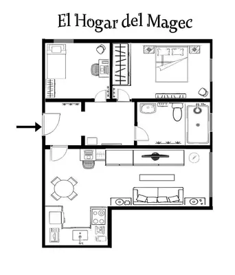 Plano de EL HOGAR DEL MAGEC