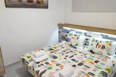 Cama o camas de una habitación en Playa del Inglés 5 min walk from Yumbo! 304