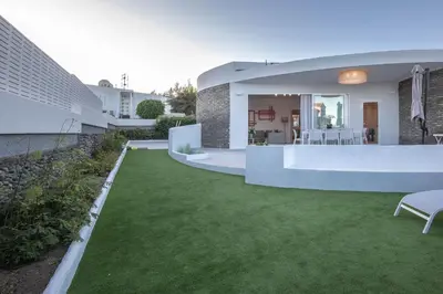 Jardín al aire libre en Bungalow en San Agustín 