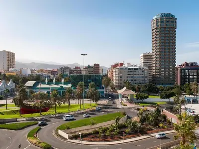 Vista general de Las Palmas de Gran Canaria o vista desde el apartamento