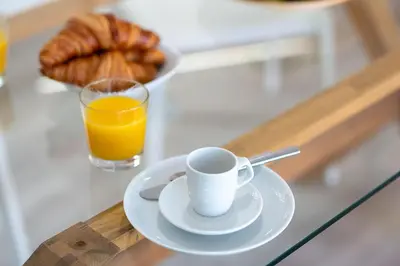 Opciones de desayuno disponibles en Villa mit Pool Los Lagos 16