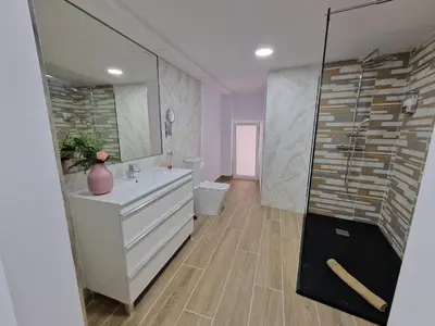 Un baño de Alojamientos Agaete Pueblo Nº4 y Nº5
