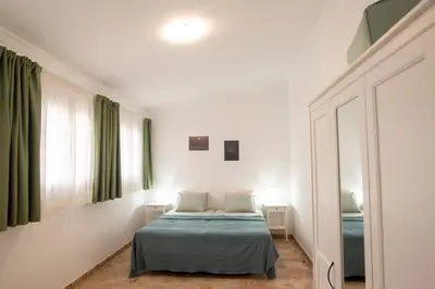 Cama o camas de una habitación en Wohnung Buganvilla