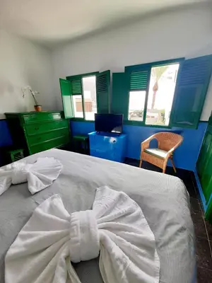 Cama o camas de una habitación en Malibú Mogán Casa Vintage - Amazing sea/harbour view