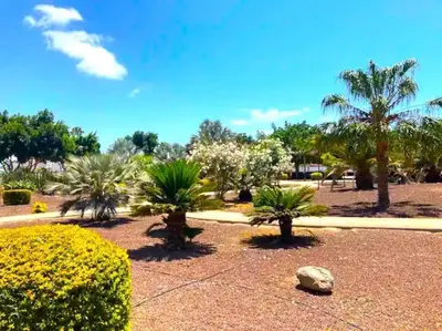 Jardín al aire libre en Bungalow Los Parrales 17
