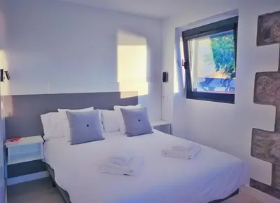 Cama o camas de una habitación en De Sebastian 1 - estudio frente al mar