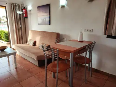 Zona de estar de Bungalow Santa Fe bien ubicado