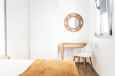 Cama o camas de una habitación en Las Canteras Lighthouse