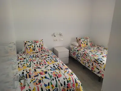 Cama o camas de una habitación en Las Olas 206
