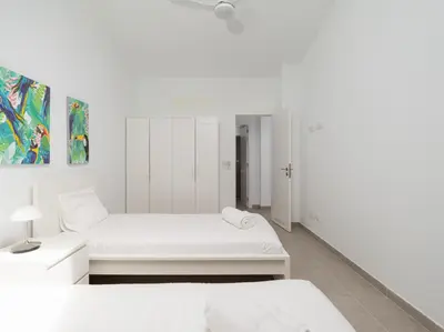 Cama o camas de una habitación en Leyre Mar Canteras by Canariasgetaway