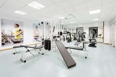 Gimnasio o instalaciones de fitness de Elba Vecindario Aeropuerto Business & Convention Hotel