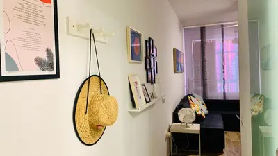 Zona de estar de Palm apartment