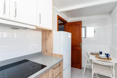 Una cocina o zona de cocina en Agaete White&Blue Rooftop