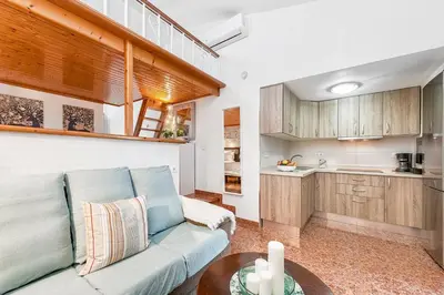 Una cocina o zona de cocina en Bungalow Canarios 1 ,Arguineguín
