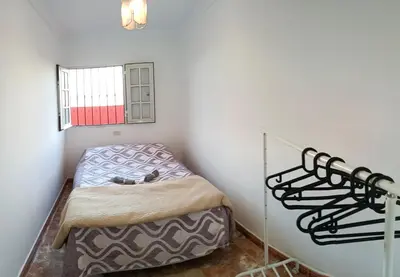 Cama o camas de una habitación en Chalet Ruta El Saucillo