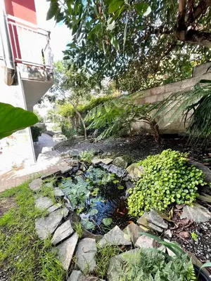 Jardín al aire libre en Villa Aguacate