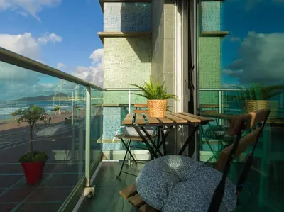 Un balcón o terraza de Dark Sand By CanariasGetaway