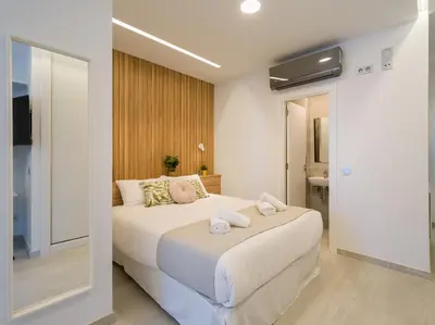 Cama o camas de una habitación en Vinka Beach Home By CanariasGetaway